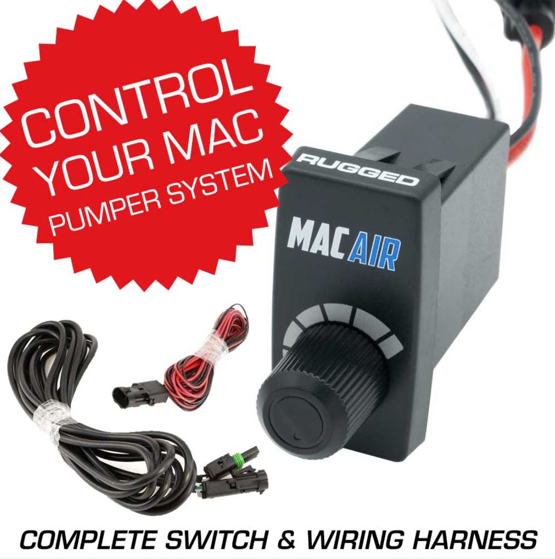 Rocker Switch Variable Speed Controller (VSC) for MAC Helmet Air Pumper - Complete Switch & Wiring Harness