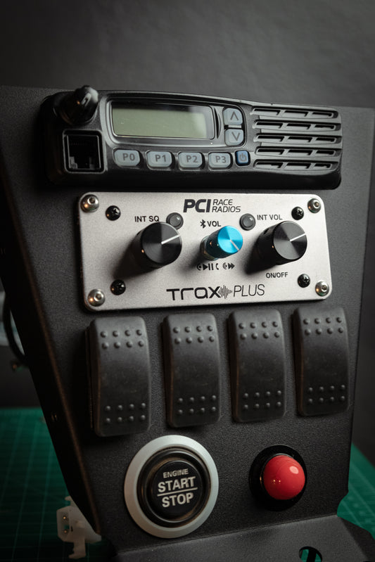 Universal PCI / iCom Radio + 4-Switch Mount – StayFlush Motorsports