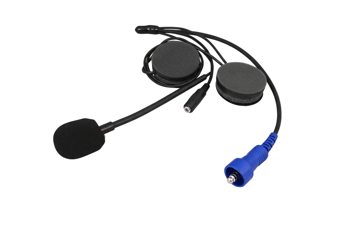 OFFROAD Wired Helmet Kit with Alpha Audio Speakers, Mic & 3.5mm Earbud Jack