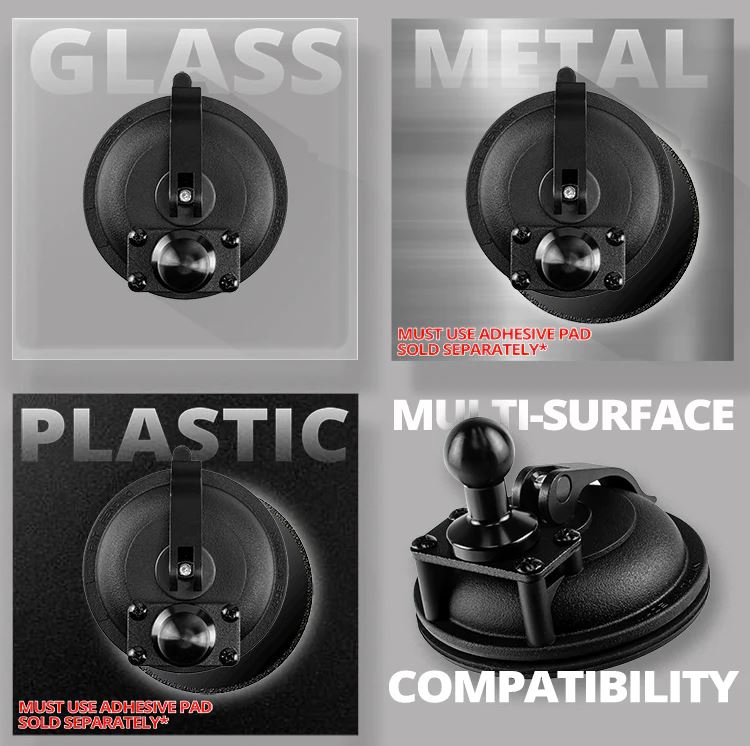 SUCTION CUP MOUNT | 3.5" DIAMETER | 20MM BALL