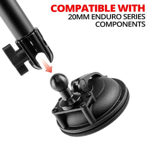 SUCTION CUP MOUNT | 3.5" DIAMETER | 20MM BALL