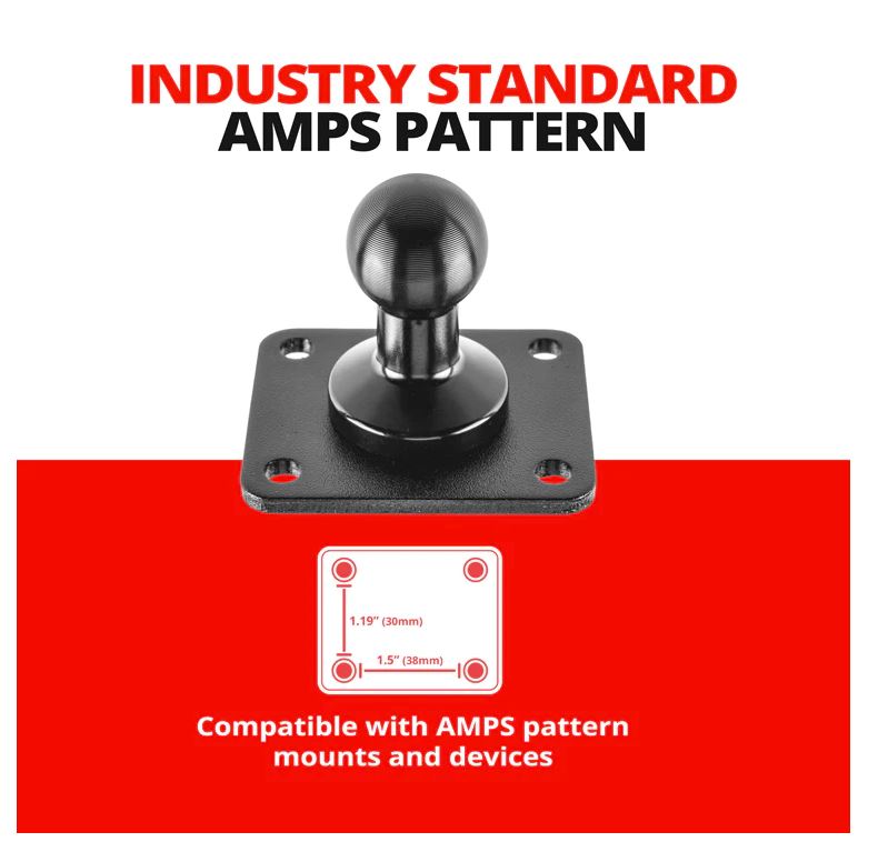 AMPS PATTERN DRILL BASE MOUNT | 4-HOLE PATTERN