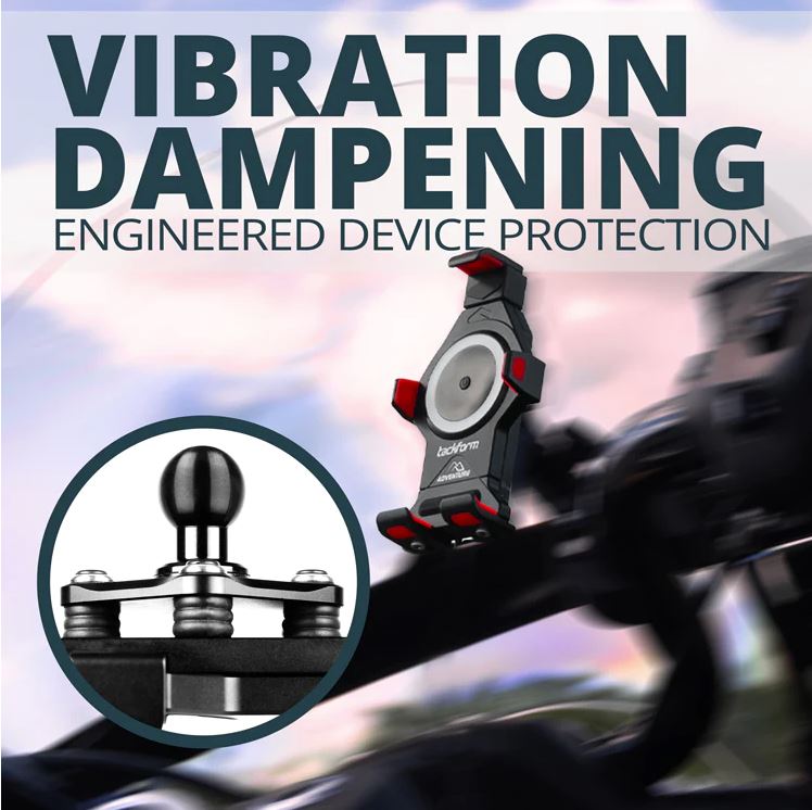 ADVENTURE PHONE HOLDER WITH WIRELESS CHARGING | VIBRATION DAMPENING | 20MM BALL (BAR CLAMP NOT INCLUDED)