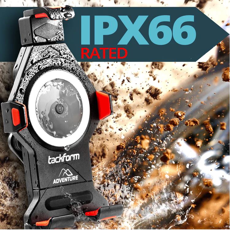 ADVENTURE PHONE HOLDER WITH WIRELESS CHARGING | VIBRATION DAMPENING | 20MM BALL (BAR CLAMP NOT INCLUDED)