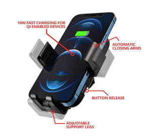 WIRELESS QI CHARGER & PHONE HOLDER | MAGSAFE COMPATIBLE | 20MM BALL