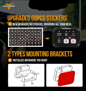 BC60 6 GANG LED SWITCH PANEL