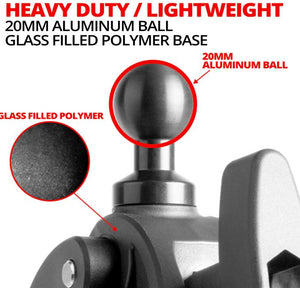 BAR CLAMP | QUICK RELEASE 1"-2" BARS | 20MM BALL