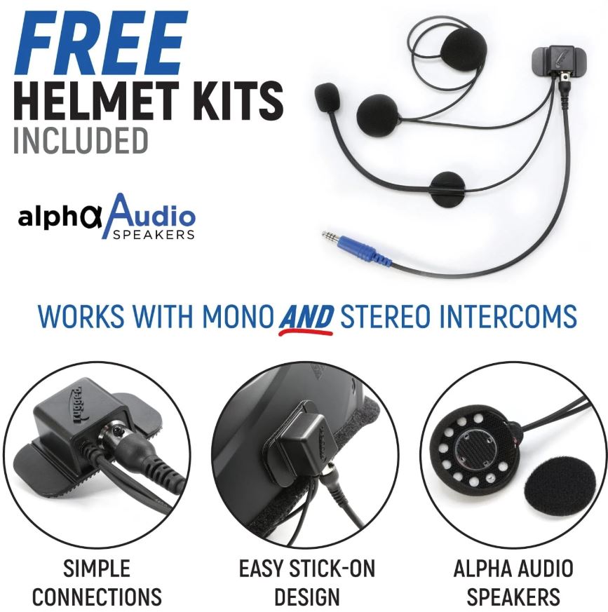 STX STEREO Complete Master Communication Kit with Intercom and 2-Way Radio