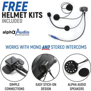 STX STEREO Complete Master Communication Kit with Intercom and 2-Way Radio