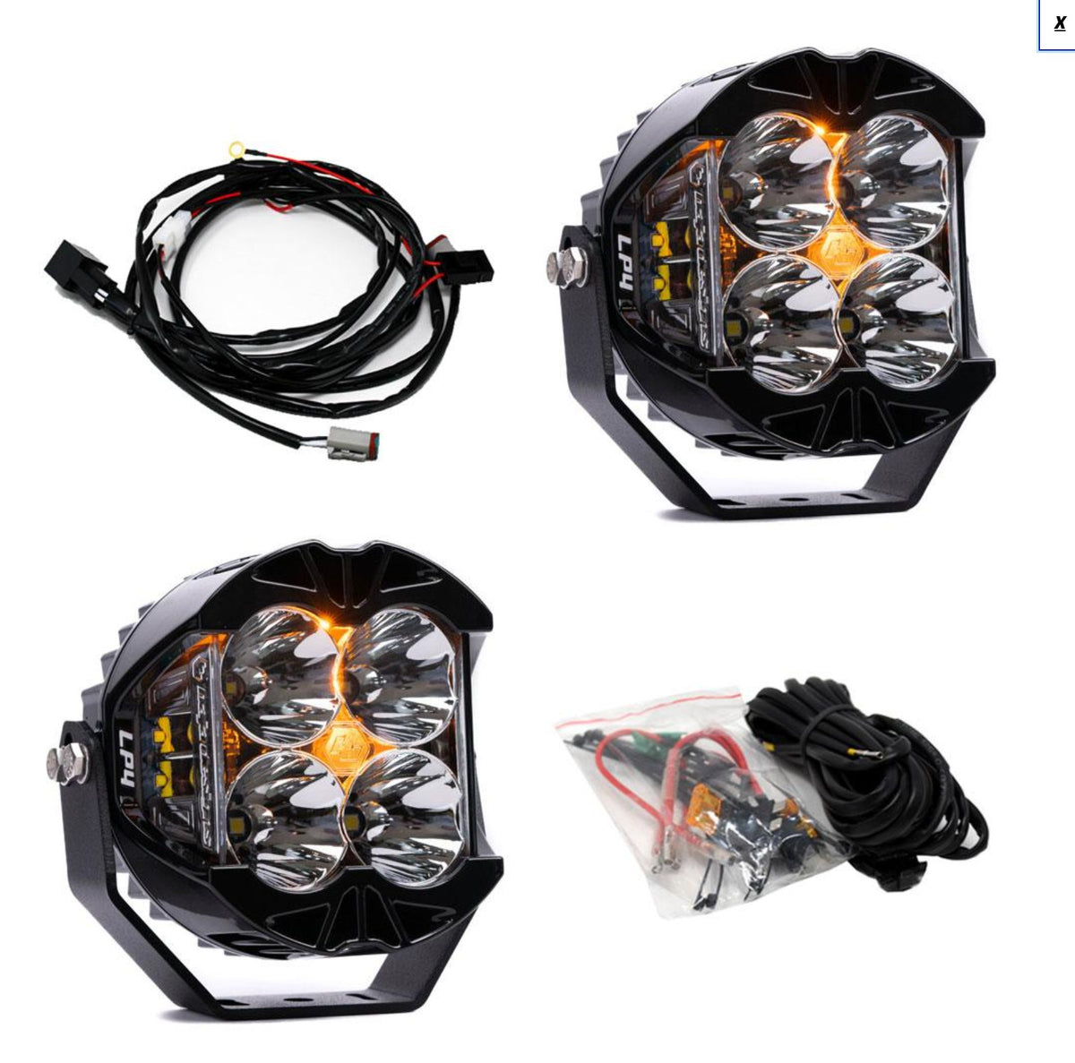 Lp4 Pro LP4 Pro LED Auxiliary Light Pod Pair - Universal – StayFlush Motorsports