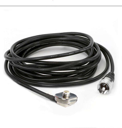 15 Ft Antenna Coax Cable with 3/8 NMO Mount