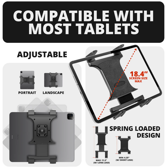 TRAXX™ - Slim Track Dash Bracket With Tablet Mount | 2019+ RAM 1500 (EXCLUDING Classic) & 2019+ RAM 2500/3500