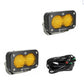 S2 Sport Black LED Auxiliary Light Pod Pair - Universal