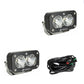 S2 Sport Black LED Auxiliary Light Pod Pair - Universal