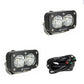 S2 Sport Black LED Auxiliary Light Pod Pair - Universal