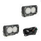 S2 Sport Black LED Auxiliary Light Pod Pair - Universal