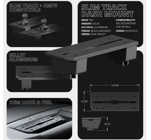 TRAXX™ - Slim Track Dash Bracket With Tablet Mount | 2019+ RAM 1500 (EXCLUDING Classic) & 2019+ RAM 2500/3500