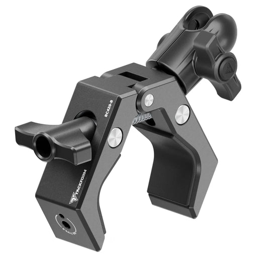 Multi-Mount Grab Handle Bar Clamp | 1" - 2" Bars | Billet Aluminum | Short Reach Adapter | 20mm Ball Socket