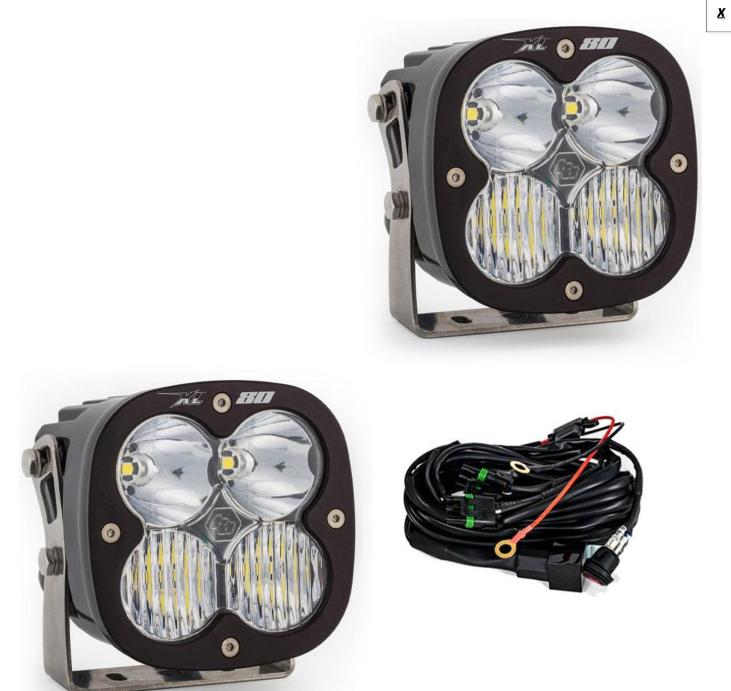 XL80 LED Auxiliary Light Pod Pair - Universal