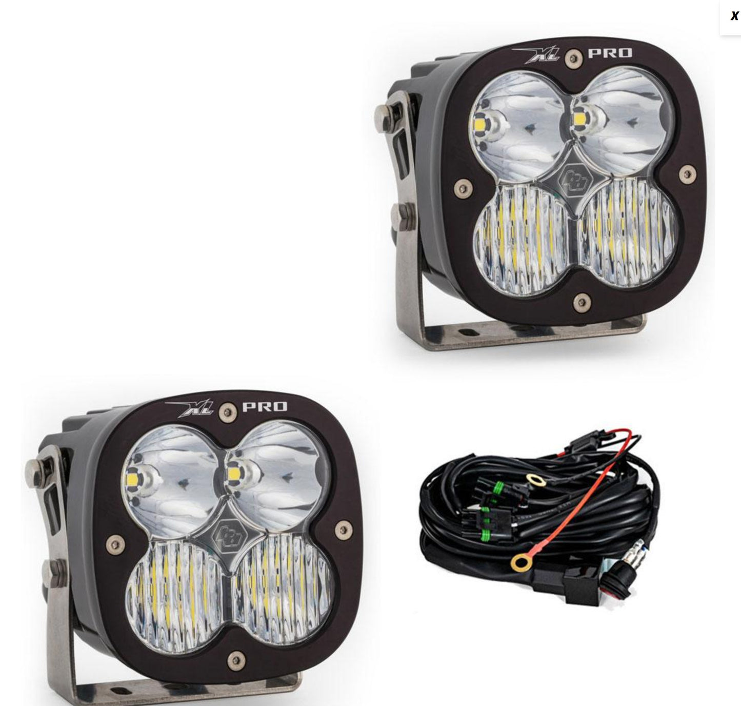 XL Pro LED Auxiliary Light Pod Pair - Universal