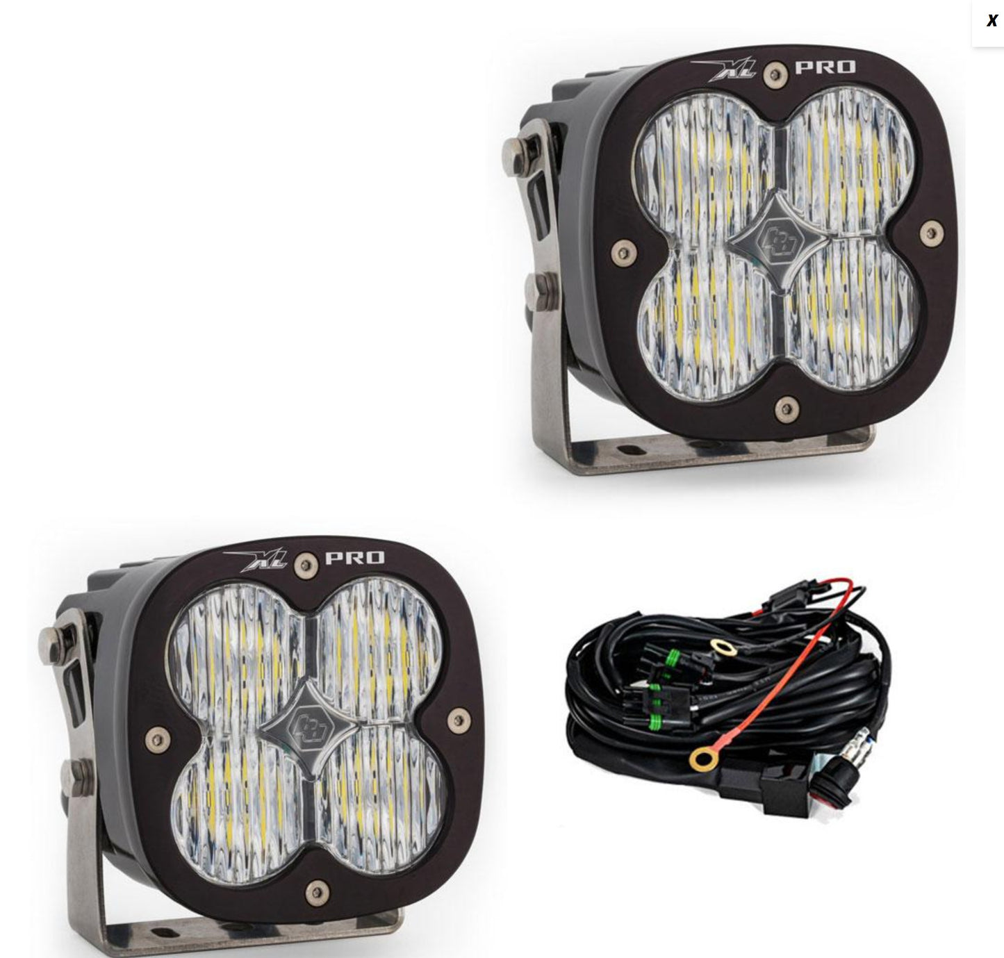 XL Pro LED Auxiliary Light Pod Pair - Universal
