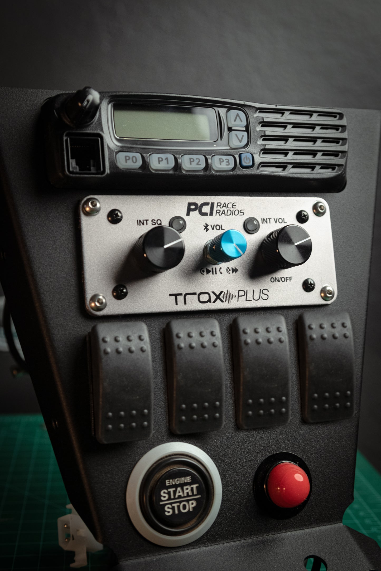 Universal PCI / iCom Radio + 4-Switch Mount – StayFlush Motorsports