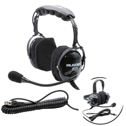 ULTIMATE HEADSET for STEREO and OFFROAD Intercoms - Over The Head or Behind The Head